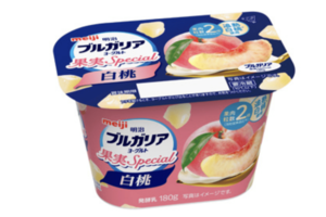 明治ブルガリアヨーグルト 果実Special 白桃 180g(公式サイトより)