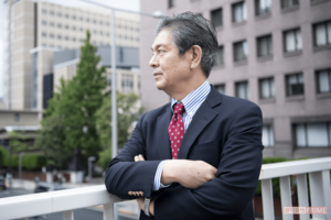 小説家・堂場瞬一さん（撮影／山田智絵）