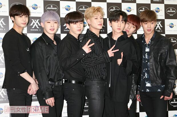2017年5月に日本デビュー会見を行ったMONSTA X