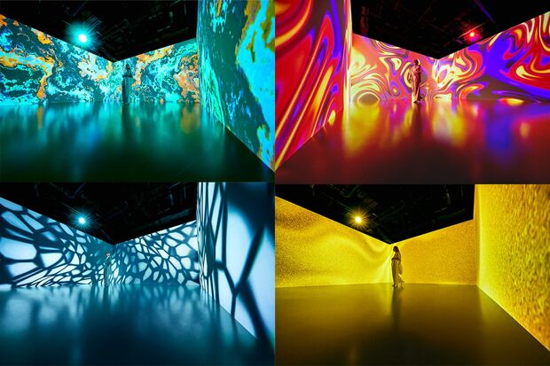 『X_VISION inspired by Ploom X』Primitive Senseエリア。映像パターンは5,040通り