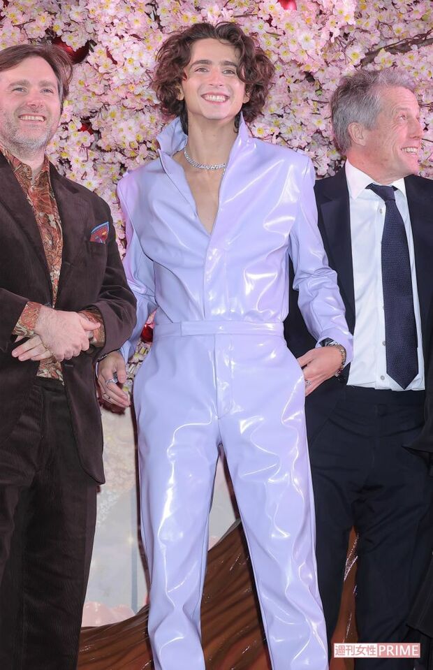 2023年11月『ウォンカとチョコレート工場のはじまり』のイベントで来日したティモシー・シャラメ