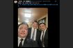 笑顔を寄せる二所ノ関親方、宮城野親方、元鶴竜こと音羽山親方（二所ノ関部屋公式Xより）
