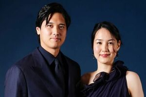 日本時間2026年1月25日に開かれた晩さん会での大谷翔平と真美子さん（MLB公式インスタグラムより）