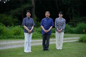 7月15日、那須御用邸での静養に入られた天皇、皇后両陛下と長女・愛子さま