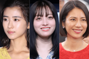 左から朝ドラヒロインの黒島結菜、橋本環奈、松下奈緒
