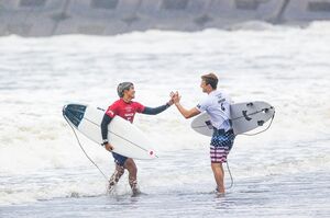 米国選手ともフランクに接する