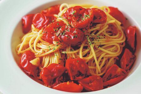 ミニトマトだけパスタ
