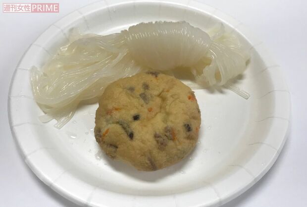 国産手結び白滝／80円がんも／110円　