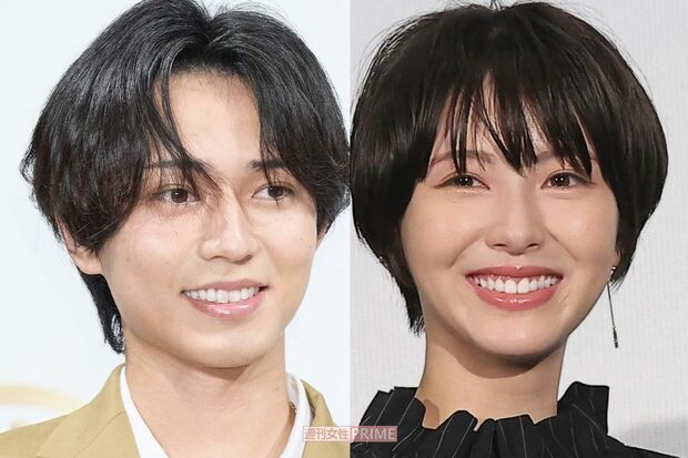 写真左から永瀬廉、浜辺美波