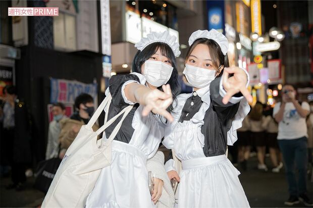 渋谷ハロウィーンの様子（10月31日撮影）