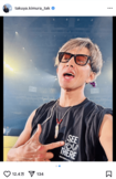 「心根が腐ってると思う」問題の発言があったとされる木村拓哉のソロライブ(公式インスタグラムより)