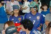 2002年6月、日韓大会でのロシア戦を見守った木村拓哉と工藤静香。ともに中田英寿のレプリカユニフォームを着用