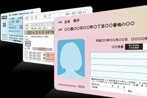 マイナンバーカードと運転免許証情報との一体化は2024年の年末の実現を目指し、健康保険証との一体化は2024年秋を目指す方針※画像はイメージです