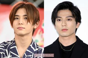 （左から）Hey!Say!JUMPの山田涼介と新田真剣佑
