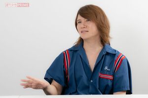 園山は自分にとって“幸運の女神”だと話すTAKESHI 撮影/伊藤和幸