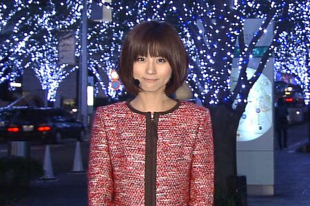 入社1年目。『報道ステーション』では2年間、気象キャスターを担当した