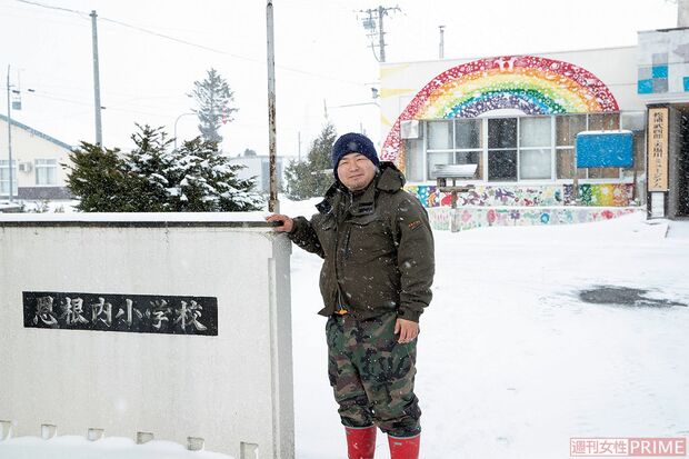恩根内小学校は廃校後、カフェやアトリエなどが入った施設に　撮影／伊藤和幸