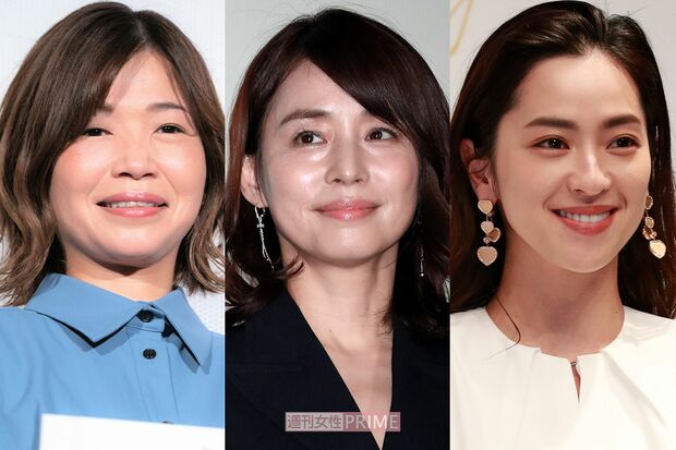 左から大久保佳代子、石田ゆり子、中村アン