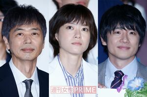 （写真左から）時任三郎、上野樹里、風間俊介