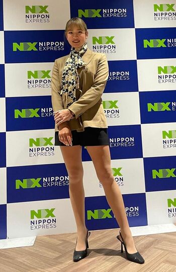 村上宗隆選手との交際が報じられた原英莉花選手（公式インスタグラムより）