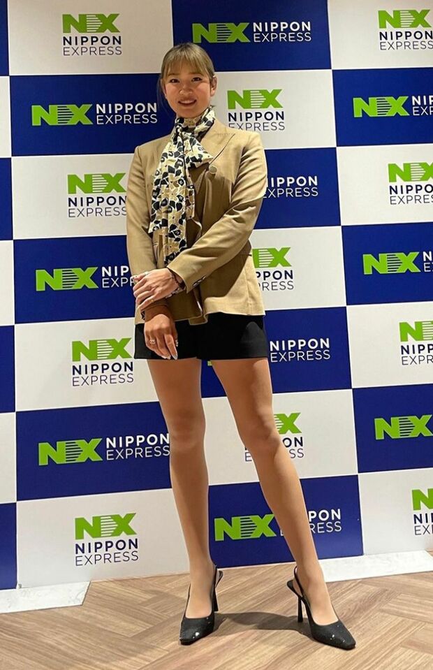 村上宗隆選手との交際が報じられた原英莉花選手（公式インスタグラムより）