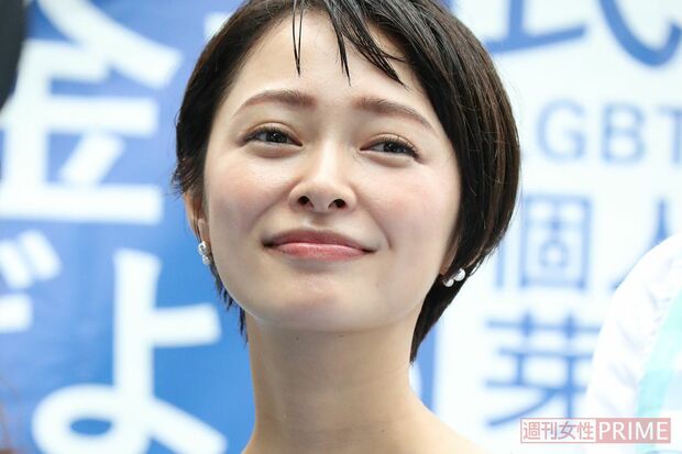 立憲民主党街頭演説での市井紗耶香（'19年7月）