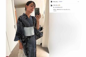 浴衣姿を投稿した加藤ローサ（本人のインスタグラムより）