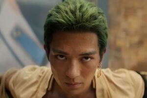 実写版『ONE PIECE』でロロノア・ゾロ役を演じる新田真剣佑（Netflix公式YouTubeチャンネルより）
