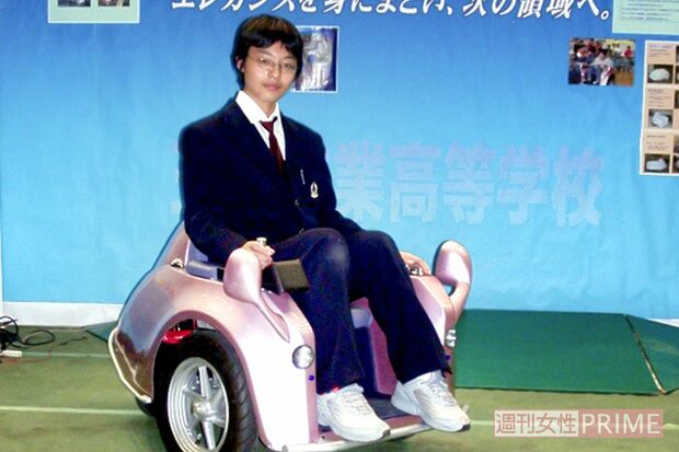 16歳当時。研究開発した「電脳車椅子」は世界でも認められた