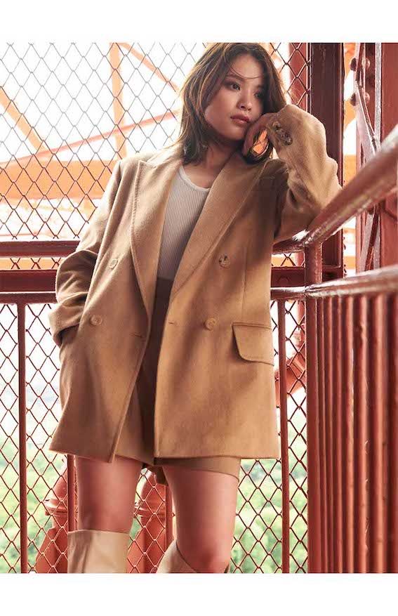 MaxMaraキャンペーンに登場した阿部詩（MaxMara公式サイトより）