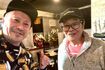 木村仁容疑者(左)と仲本工事さん(容疑者SNSより)