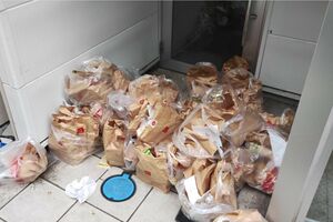 廃棄される大量のマクドナルド商品（SNSで拡散されている投稿より）