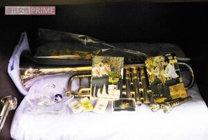 大輝くんが実際に使っていたトランペット。中学時代から始めて練習を重ねていた