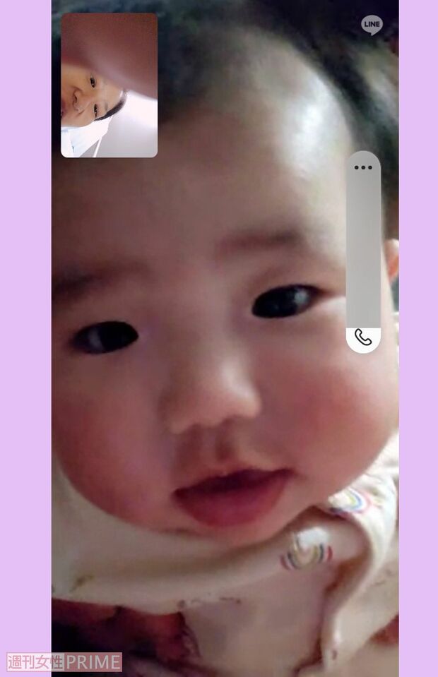 何度も励まされたという娘さんとのテレビ電話