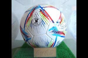 最近の戦利品の一部、サッカーワールドカップの公式レプリカボール