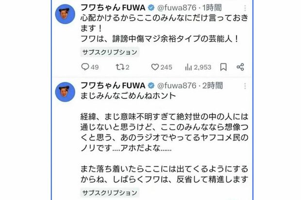 フワちゃんの“やす子”暴言騒動で放送局に生まれた“新ルール”「番組の打ち切りがしやすくなる」（2ページ目） 週刊女性prime