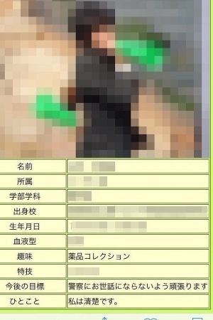 プロフィールでは「私は清楚です」とアピール