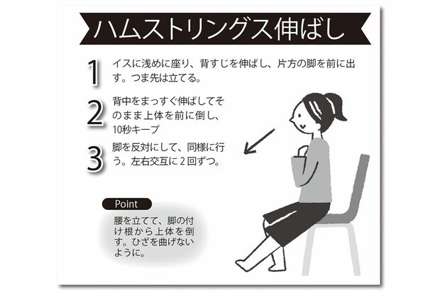 ハムストリングス伸ばし