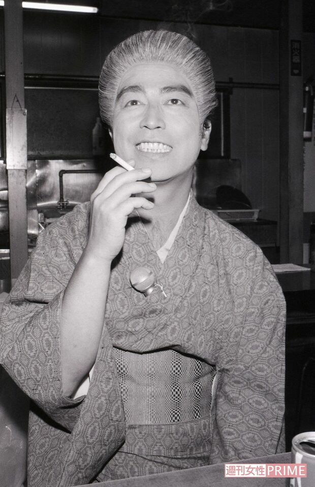 ’86年、『志村けんの失礼しまぁーす!』の収録の合間の様子