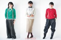 《春のロンTおしゃれテク》レイヤードやアクセサリーで部屋着から外出着に!首元にスカーフでスタイルUP効…