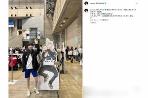 大人気バレーボール漫画『ハイキュー!!』の推し活をするCocomi（本人インスタグラムより）