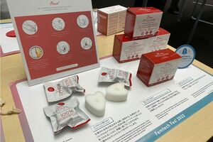 『LoveMousse』の使い方などを説明するブース（Twitterより）