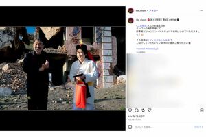 二宮和也の誕生日をお祝いした福澤克雄監督(『VIVANT』公式インスタグラムより)