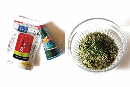 テク2：昆布茶＆青のり粉