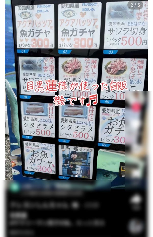 目黒蓮の1000円札が拡散された投稿(TikTokより)