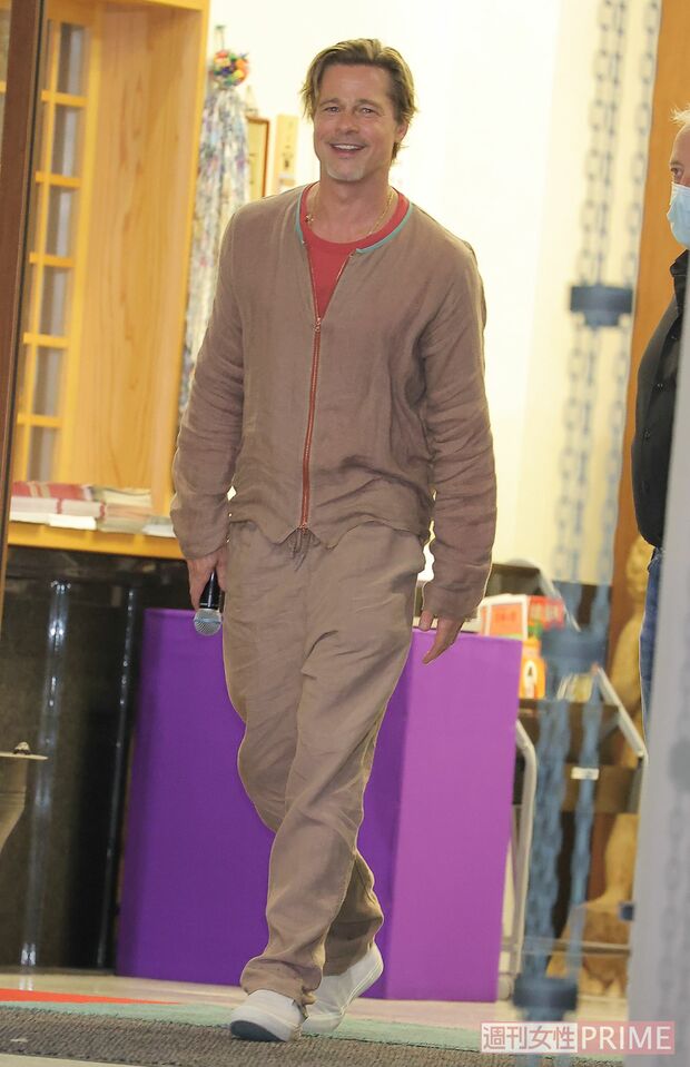 3年ぶりに来日したブラッド・ピット（撮影／本誌写真班）