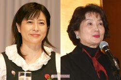 岡江久美子さんと樫山文枝、2人の“妻”
