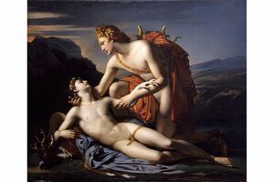 クロード＝マリー・デュビュッフ《アポロンとキュパリッソス》 1821年。アヴィニョン、カルヴェ美術館 Photo (c) Avignon, musée Calvet