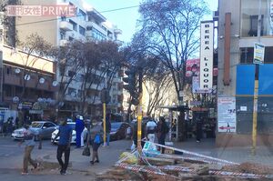 ベリアというヨハネスブルグ旧市街の交差点。ベリアの隣のヒルブロウという街が「世界で一番治安が悪い街」と言われたという（高達潔さん提供写真）