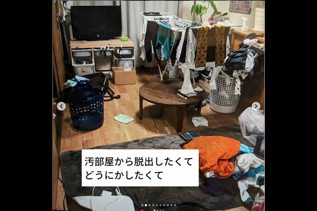 物が多すぎて「汚部屋」に